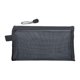 thumbnail image 2 of Bolso de malla para lápices | Plástico para bolsa transparente con cremallera | Gran capacidad 4,9x8,2 pulgadas | Cremallera brillante duradera, organizador multiusos, blanco/gris/negro | Estuche, 2 of 6
