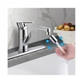 thumbnail image 5 of Aireador del grifo del fregadero de la cocina Bola giratoria de latón doble 80 Ángulo grande ajustable 2 funciones de pulverización Flujo de burbuja suave/pulverizador potente Aireador del grifo Repl, 5 of 5