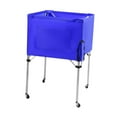 thumbnail image 2 of Vsenkes Rolling Sports Ball Cart Convenient Ball Storage Bin for Football Toy Garage Blue, 2 of 9