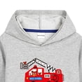 thumbnail image 5 of 7-8 Years Toddler Boys 2 Piece Outfit Set Fire Engine Graphic Hoodie and Pants, 5 of 5
