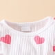 thumbnail image 5 of Odeerbi 6M-3Y Niñas Día de San Valentín Con Diadema Conjunto de Manga Larga Vestido de Algodón Cuello Redondo Vestido de Lazo Dos Piezas Set, 5 of 7