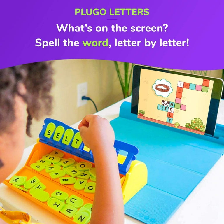PlayShifu Plugo STEM Pack - Count, Letters & Link, Math, Word Building,  Magnetic Blocks, Puzzles & Games, Ages 5-10 years Interactive Toy