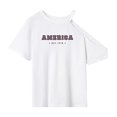 thumbnail image 1 of Camiseta para mujer de verano suave y simple con cuello redondo para senderismo, trabajo, viajes, caminar M, 1 of 7