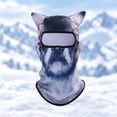 thumbnail image 2 of FUZHIQ Balaclava Ski Mask for Men Women 3D Animal Funny Print Head Cover Face Mask for Motorcycle Helmets,Dirt Bike Accessories Neck Gaiter,Bandanas, 2 of 7