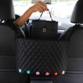 thumbnail image 3 of Hay bolsillos de red de almacenamiento en el asiento medio del coche para niñas, bolsa colgante de almacenamiento de coche, silla trasera, suministros de coche, 3 of 4