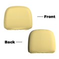 thumbnail image 4 of Goofa Yellow Gingham Pattern 2 PCS Car Headrest Cover, Headrest Protector,Universal Interior Car Accessories, 4 of 6