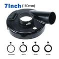 thumbnail image 1 of Angle Grinder Dust Shroud, 7 Inch Universal Surface Grinder Dust Shroud Rugged One-Piece Iron Collet Grinder Vacuum Attachment, 1 of 6