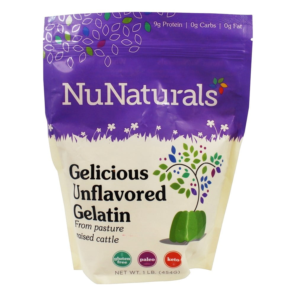 NuNaturals Gelicious Gelatin Unflavored 1 lb.