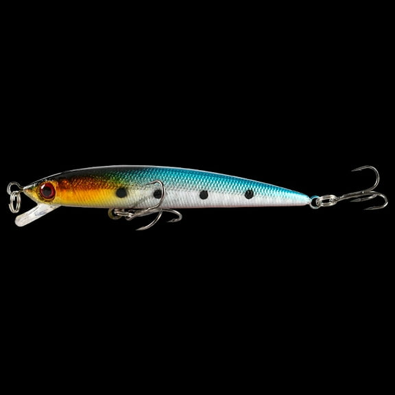 2PC Fishing Lures Jigs Plastic Hard Bait Floating Minnow 9cm/6.3g realistic silhouette Fake Fish Bait Sea