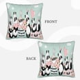 thumbnail image 3 of Bingfone Cute Panda Linen Throw Pillow Covers Cushion Case Pocket Button Vintage Farmhouse Pillowcase for Sofa Couch Bed 18"x18", 3 of 9