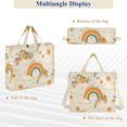 thumbnail image 6 of FORMRS Womens Corduroy Tote Bag Crossbody Shoulder Handbag with Pocket, Retro Rainbow, 6 of 7