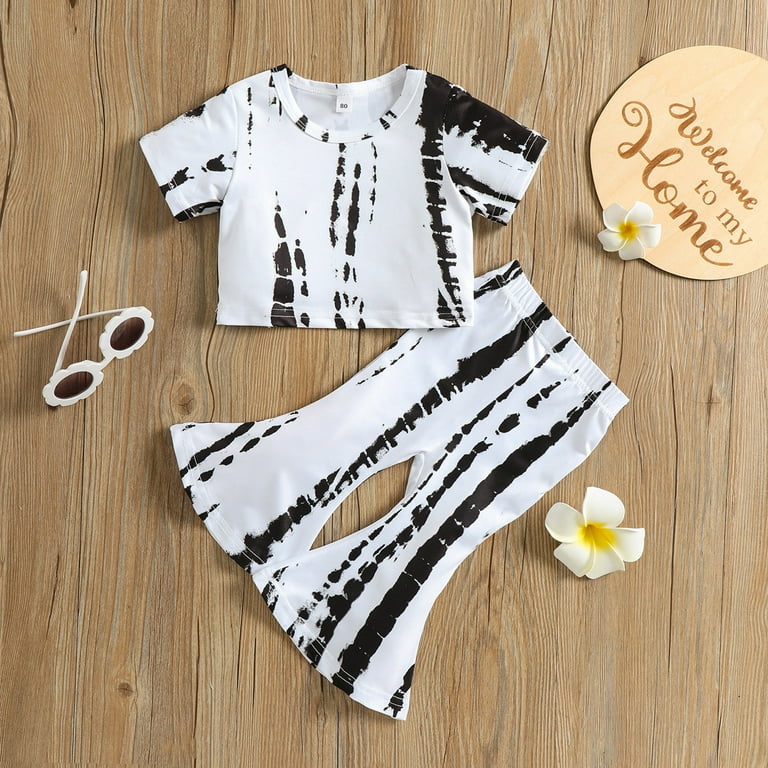 New Stylish Baby Girl Clothes, Top And Bottom, Kids Clothing