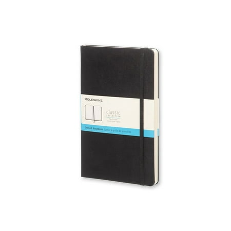 Moleskine Classic Dotted Large Notebook, Hard Cover, Black, 5 x 8.25