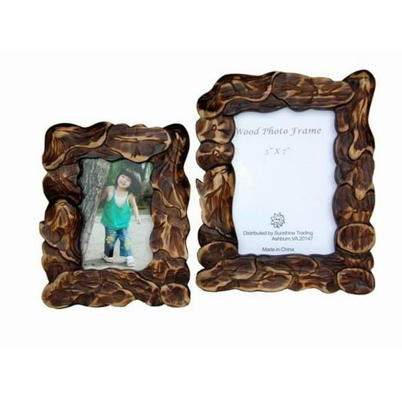Sunshine Trading ST-19-7 Handmade Wood Photo Frame - 5 x 7 Inch