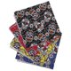 thumbnail image 2 of 4 piezas de tela de algodón en 4 colores con estampado de calavera punk, para manualidades de patchwork y costura, hechas a mano, 50 x 50 cm, 2 of 14