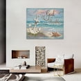 thumbnail image 7 of HFDF Nautical Anchor Wall Art Coastal Decor Beach Painting Bible Scripture Motivational Quotes Pictures Canvas Prints Christian Gifts Artwork for Home Office Dining Room Living 14x11inch Framed, 7 of 7