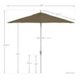 thumbnail image 5 of California Umbrella 9' Patio Umbrella in Straw, 5 of 5