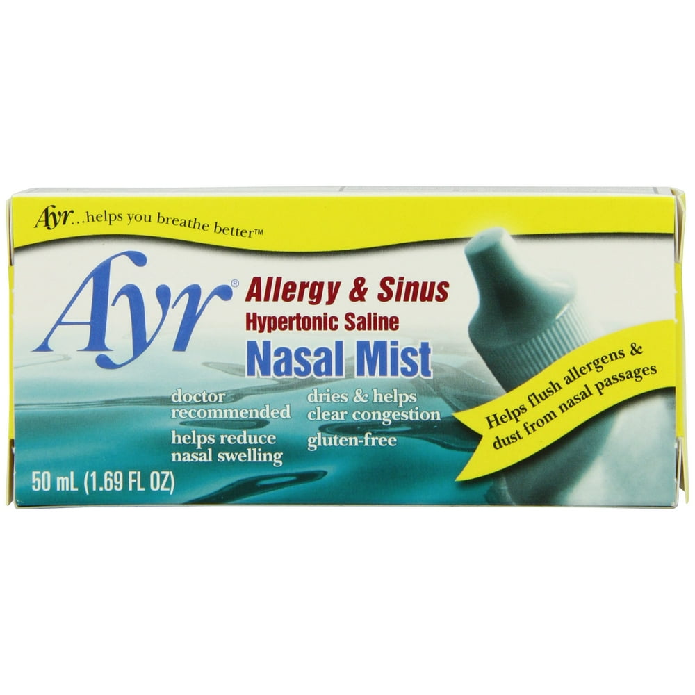 Ayr Allergy & Sinus Hypertonic Saline Nasal Mist, 1.69Ounce Spray