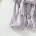 thumbnail image 4 of Gibobby Kids Soft Coral Fleece Bathrobe,Warm Hooded Sleep Robe with Waist Belt,Cute Cartoon Design,for Toddlers Children 2-12Y,Multi-Use Lounge Wear Kids Toddler Pajamas,Grey,Size 18-24 Months, 4 of 6