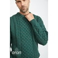 thumbnail image 2 of Aran Men's Fisherman Sweater 100% Irish Merino Wool Traditional Pullover Made in Ireland, 2 of 9