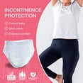 thumbnail image 2 of Veeda Natural Adult Incontinence Underwear for Women - Postpartum Underwear for Bladder Leakage Protection - Disposable Underwear with Maximum Absorbency - Extra Large Size - 34 Count, 2 of 6