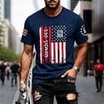 thumbnail image 3 of 4th of July Shirts for Men 2026 Short Sleeve Crewneck Patriotic Shirt America Flag Graphic Tee Shirts, 3 of 5