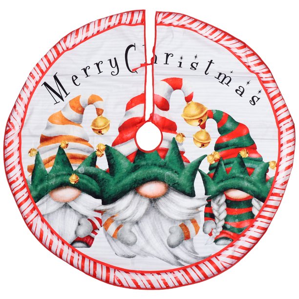 KAKOWELY Falda de árbol de Navidad decorativa para árbol de Navidad, adorno de fiesta para interior