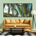 thumbnail image 3 of IDEA4WALL 3 Piece Canvas Wall Art Tropical Palm Trees Canvas Prints Framed Wall Art Decor, 3 of 4