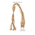 thumbnail image 2 of TAILTOSS Brown Wood Guitar Wall Mount Hanger with Macrame Design for Secure Storage, 2 of 8