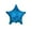 Blue, variant on PMU Gold Dazzleloon Star 22 Inch Mylar Balloon Pkg/5