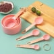 thumbnail image 5 of Xihbxyly Juego de Medición de Acero Inoxidable, Elegantes Cucharas con Mango Dorado, Tazas Medidoras Precisas, Elegantes Herramientas de Cocina para Hornear y Cocinar, Imprescindible para El Chef Cas, 5 of 5