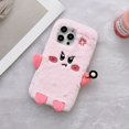 thumbnail image 5 of For iPhone 14 Pro Max/14 Pro/14 Plus/14 Phone case，Shockproof Cute 3D Pink anger Kirby Soft Plush Case Cover, 5 of 5