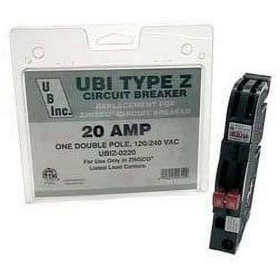Connecticut Electric Thin Series Type Z Dual Pole Circuit Breaker - 40 Amps - Multicolor Indoor & Outdoor Use, NEC-Compliant