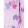 thumbnail image 3 of The Children's Place Toddler Girls Long Sleeve Print Hooded Puffer Jacket, Sizes 12M-5T, 3 of 4