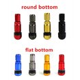 thumbnail image 5 of 4 válvulas de aluminio para neumáticos, válvula de neumático TPMS de fondo plano y redondo para automóviles de pasajeros, TR525, compatible con la mayoría de los automóviles, 5 of 5