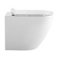 thumbnail image 4 of St. Tropez Back to Wall Concealed Tank Toilet Bowl, Black Hardware, 4 of 14
