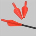thumbnail image 3 of 10pcs Shooting Training Plastic Conjoined Arrow Feathers and Arrow Nock, 3 of 8
