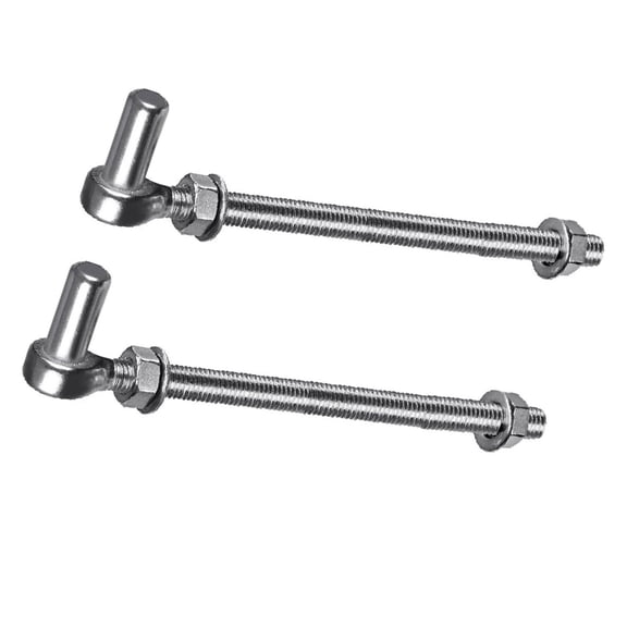 WINDLAND Long service J Bolt Hinges Rustproof Bolt Hinges for Metal Farm gate & Wood Door