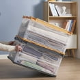 thumbnail image 6 of HANAMYA Folding & Stackable Storage Bin with Lid 80 Liter Clear/Gray (Set of 2), 6 of 7