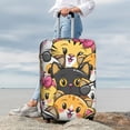 thumbnail image 3 of Lsque Cute Cat Cartoon Printed Luggage Cover, Travel Luggage Protector,Scratch and Dirt Resistant, Fits 18-32 Inch Luggage - Large, 3 of 9