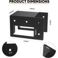 thumbnail image 2 of 8 pack Firewood Log Storage Rack Bracket,Adjustable Heavy Duty Powder Coated Steel Holder,Fireplace Wood Storage,Log Holder For Patio Deck, 2 of 7