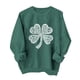 thumbnail image 3 of TaTaai Women Loose Fit St Patrick's Day Printed Crew Neck No Hood Sweatshirt Long Sleeve Casual Top Ladies Daily Street Office Commute Wear Soft Comfortable No Fading Top Gift, 3 of 6