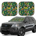 thumbnail image 2 of Picia Cute Tribal Leopards 2 Piece Car Windshield Sun Shade Foldable | Foldable Sun Shield for Front Window Blocks UV Rays and Keeps Your Vehicle Cool-Small, 2 of 7
