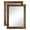 Brown, variant on Drakestone Farmhouse Vanity Mirror (Set of 2), Walnut