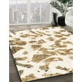 thumbnail image 3 of Ahgly Company Machine Washable Indoor Rectangle Abstract Blanched Almond Beige Area Rugs, 2' x 5', 3 of 7