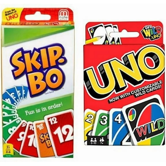 Bjdesign Bjdesign Skip Bo Card Game Bundled With Uno