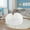 White, variant on Mouliraty Bean Bag Chair,135x65cm,1pc Chair Cover Large Circular SoftFluffy Comfortable Velvet Sofa Cover for Living Room Bedroom Office Home Decoration,Only Cover No Filler,Dark Gray
