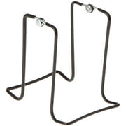 Gibson Holders 2X16 Adjustable Black Wire Dual-Sided Display Easel, Two Opposing Ledges for Holding 2 Items, 5.5" W x 3.625" D x 4.75" H, Pack of 2