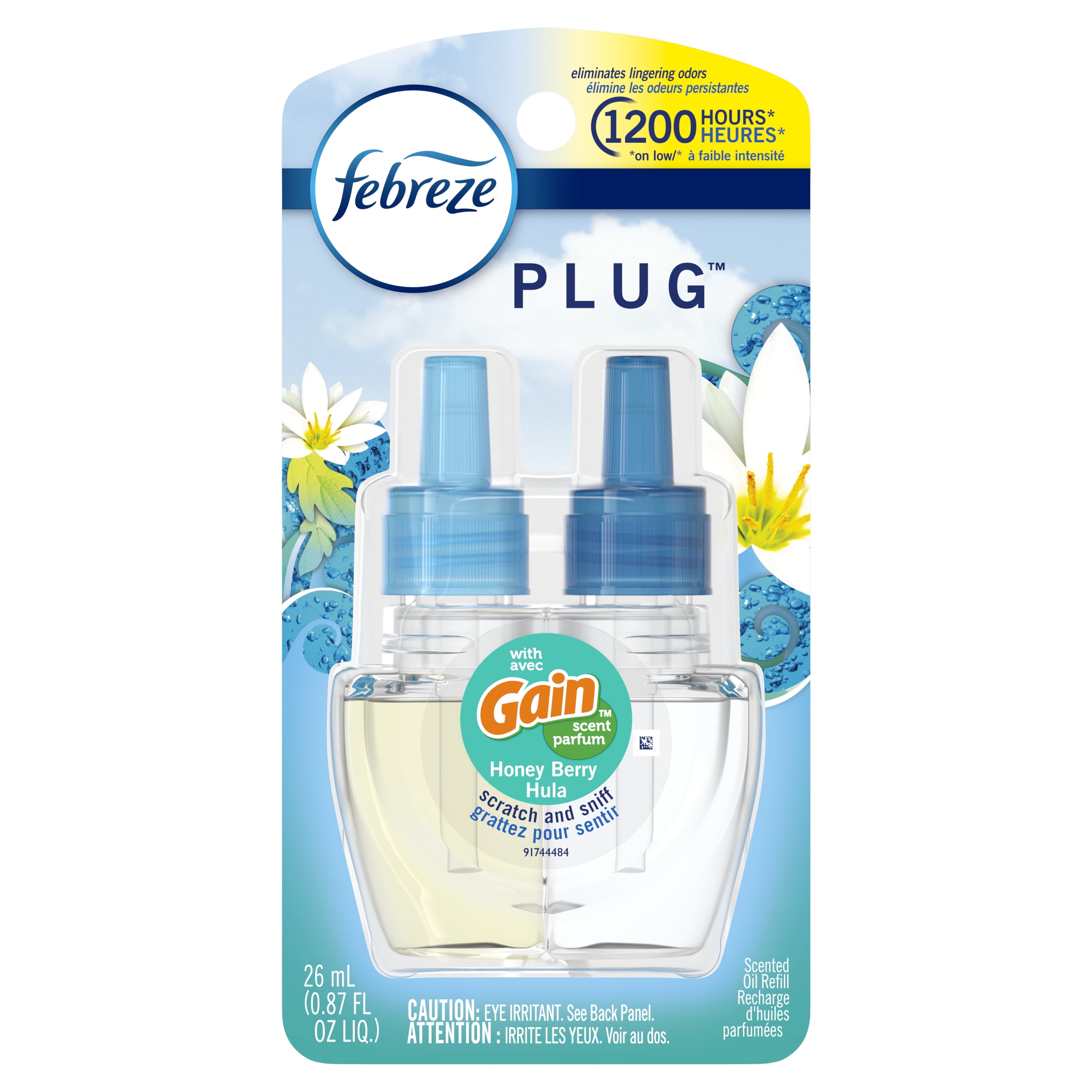 Febreze Plug OdorEliminating Air Freshener, Gain Honey Berry, 1 Ct