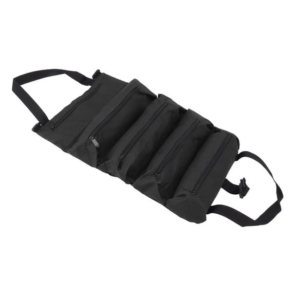 Bolsa de herramientas enrollable bolsa de herramientas de electricista resistente a los arañazos multifuncional portátil 5 bolsillos con cremallera para carpintero ANGGREK Otros